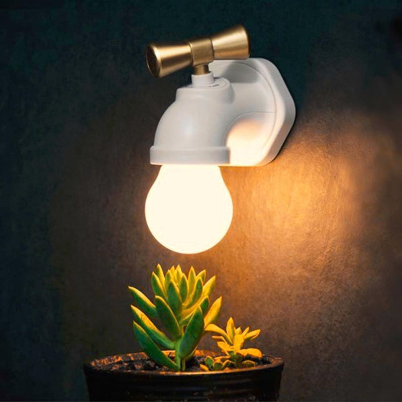 Rechargeable Unique Water Tap Shape Lamp