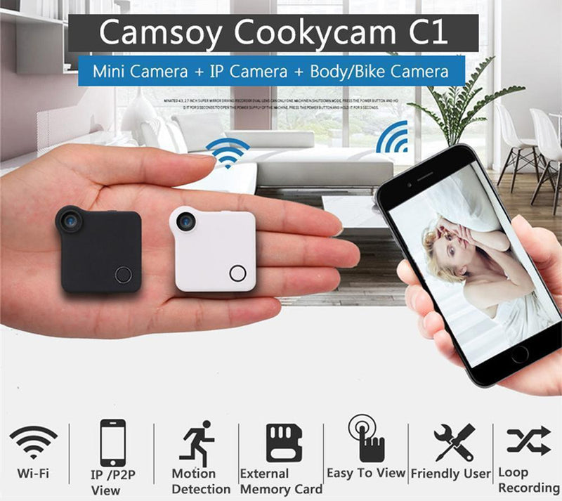 HD Wifi Wearable IP Mini Camera