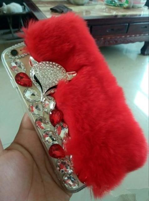 3D Luxury Diamond Soft Fur Case