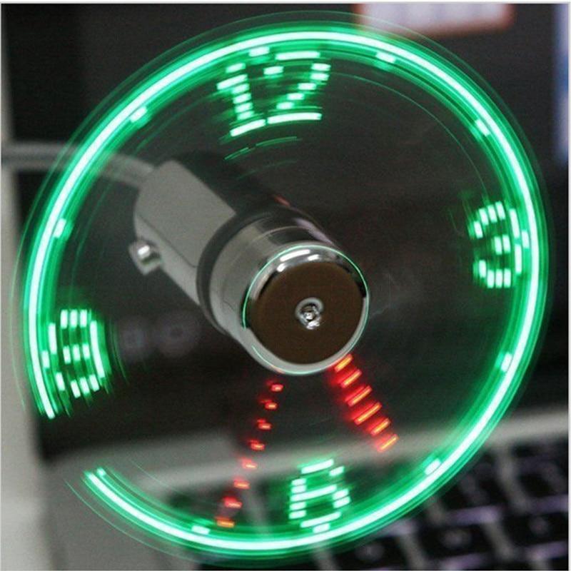 Mini USB Flexible Fan Clock