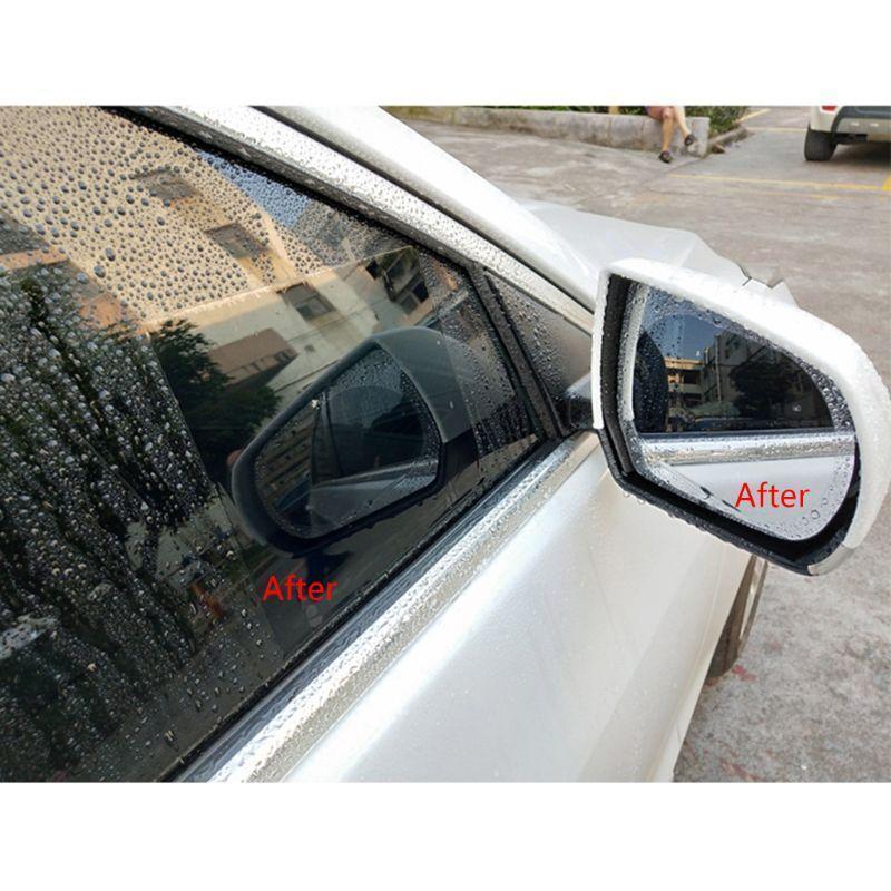 1 Pair Car Anti Water Mist Film Anti Fog Coating Rainproof Hydrophobic Rearview Mirror Protective Film