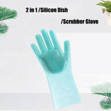 2pcs Silicone Cleaning Gloves