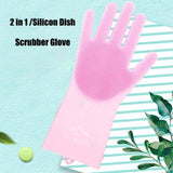 2pcs Silicone Cleaning Gloves