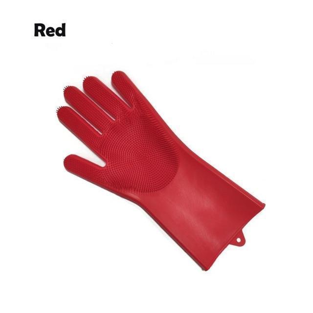 2pcs Silicone Cleaning Gloves