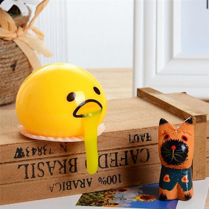 Cute Yellow Round Sucking Vomiting  toy