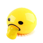 Cute Yellow Round Sucking Vomiting  toy