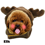 Funny Cute Puppy Pet Safe Cat Costume Tiger Elk Cap Hat for Cat Dog Halloween