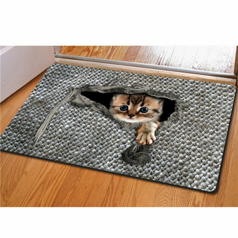 Cat  Print  Doormat