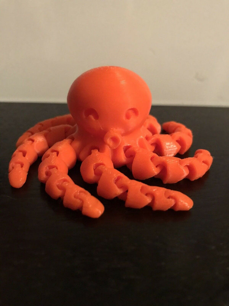 3-D Printed Cute Mini Octopus