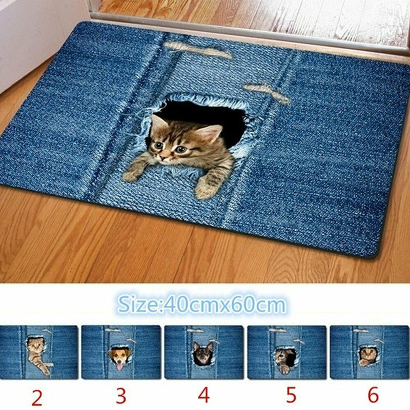 Cat  Print  Doormat