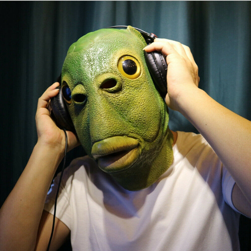 Funny Strange Fish Mask Silicone Headgear Cosplay