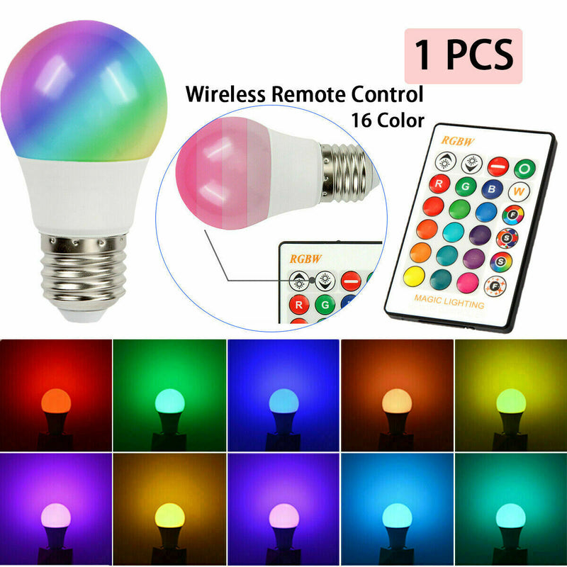 E27 LED Light Bulb Lamp 5W RGB