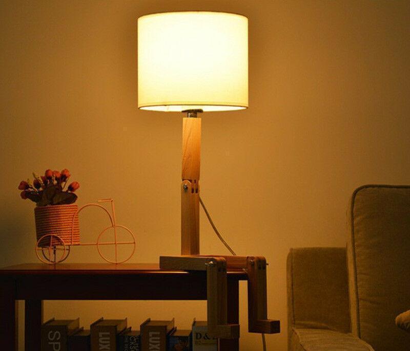 Robot Shape Wooden Table Lamp