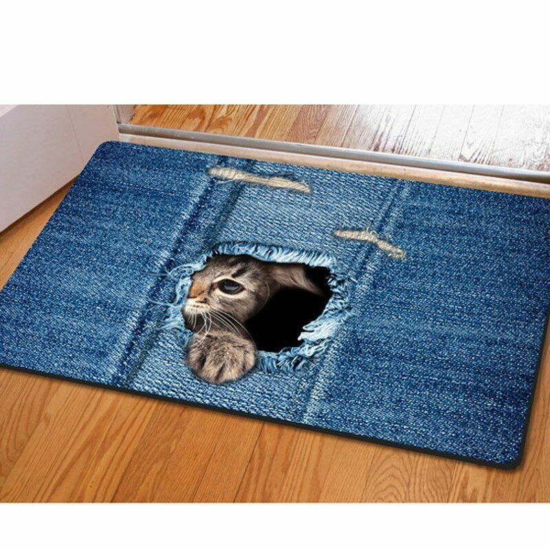 Cat  Print  Doormat