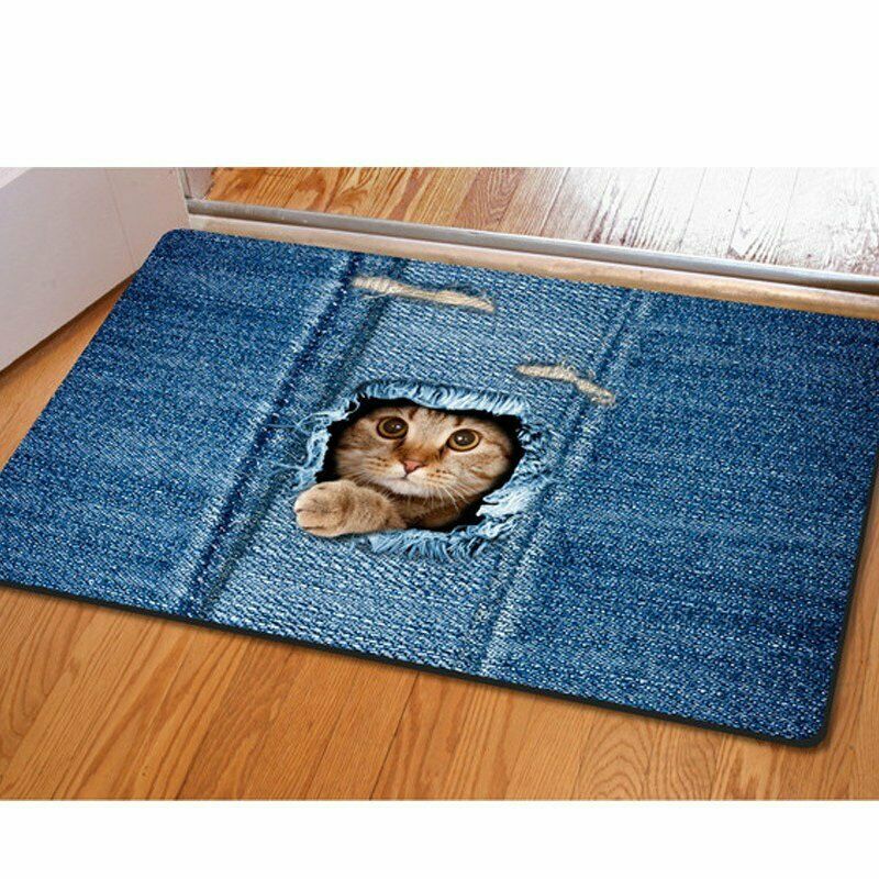 Cat  Print  Doormat