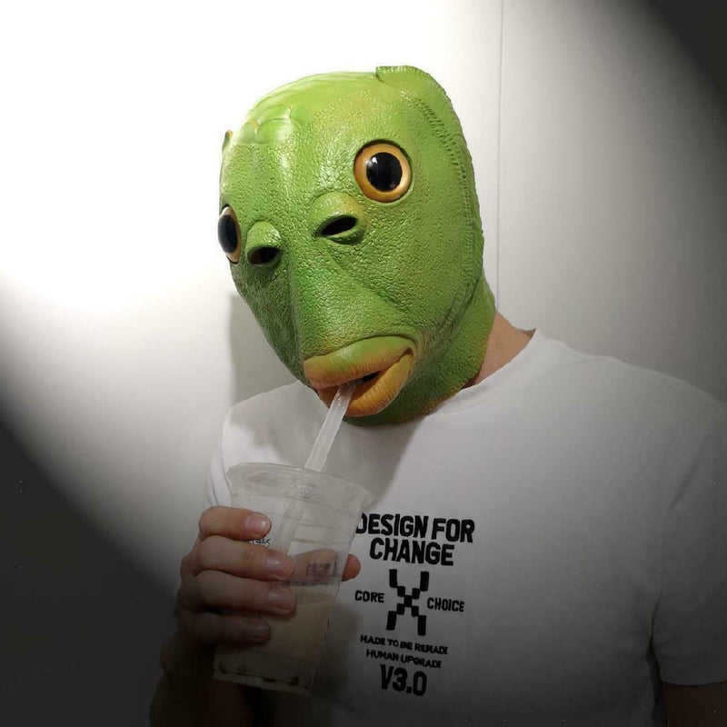 Funny Strange Fish Mask Silicone Headgear Cosplay