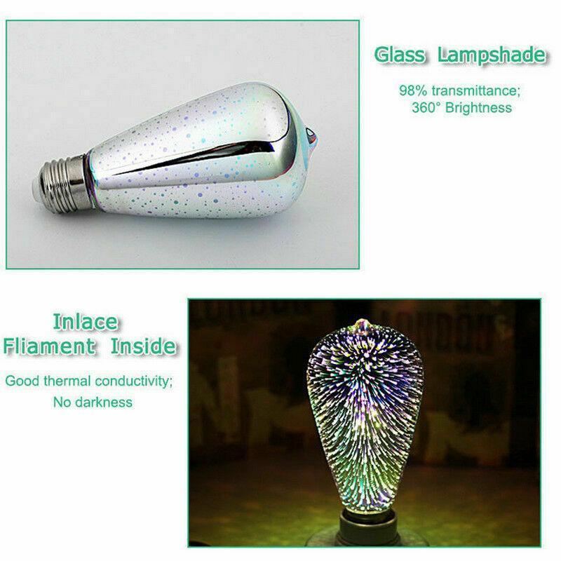 LED Firework 3D light  E27