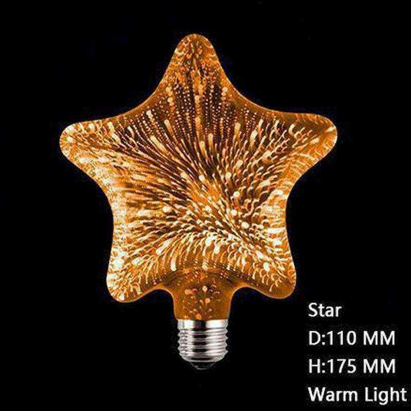 LED Firework 3D light  E27