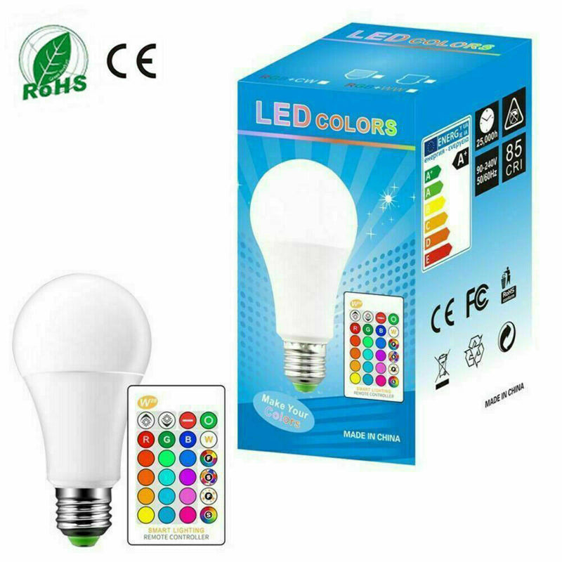 E27 LED Light Bulb Lamp 5W RGB