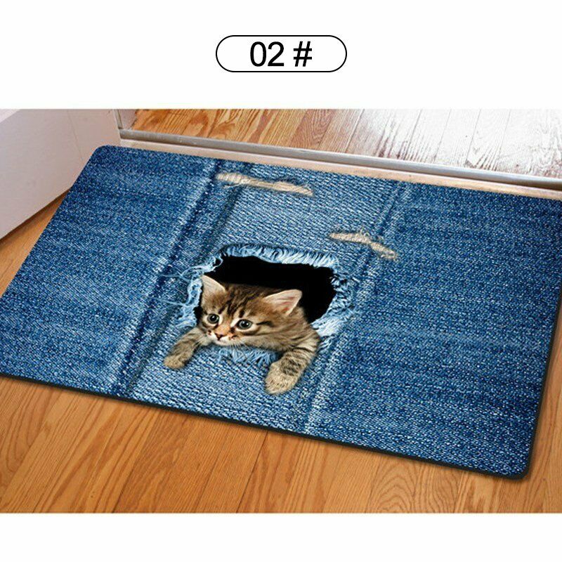 Cat  Print  Doormat