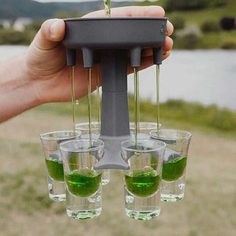 6 Shot Glass Dispenser And Holder