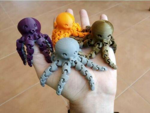 3-D Printed Cute Mini Octopus