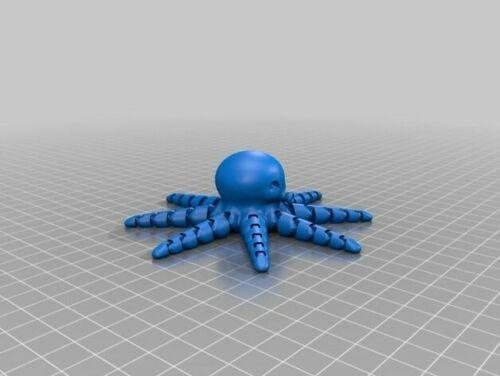 3-D Printed Cute Mini Octopus