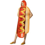 Unisex Adult Hot Dog Costume Halloween Cosplay